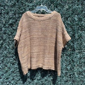 Tan knitted sweater